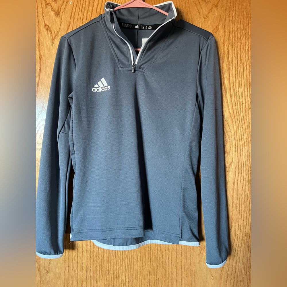 Women’s grey adidas quarter zip